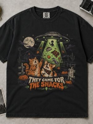 They Came For The Snacks Alien Pet T-Shirt